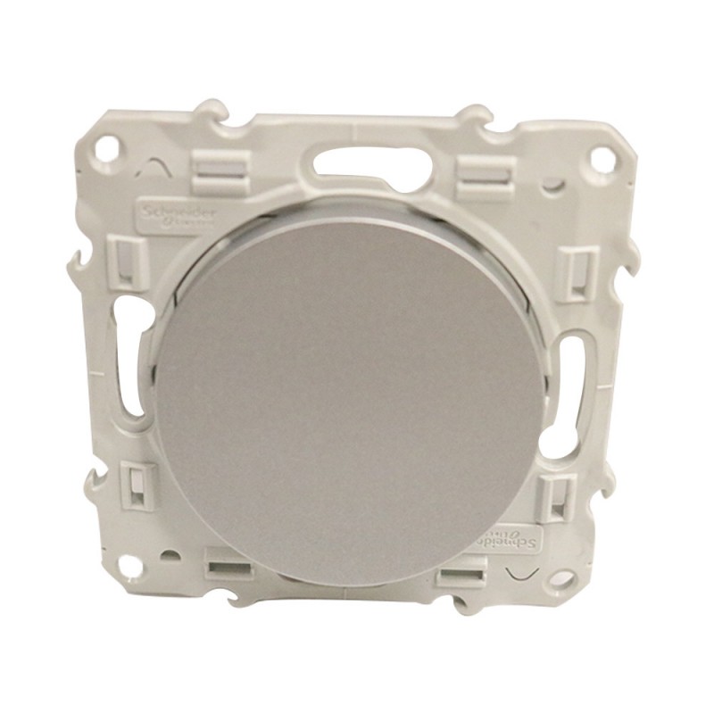 Interrupteur va-et-vient 10A alu Odace