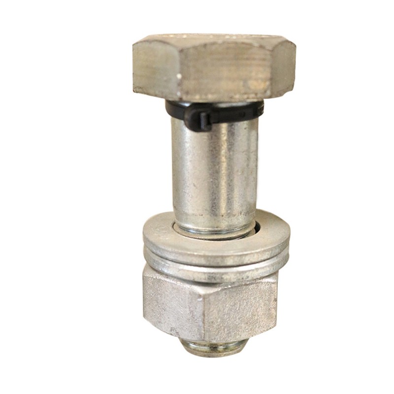 Boulon avec écrou et 2 rondelles 22x70 (qualité 10-9) acier zingué