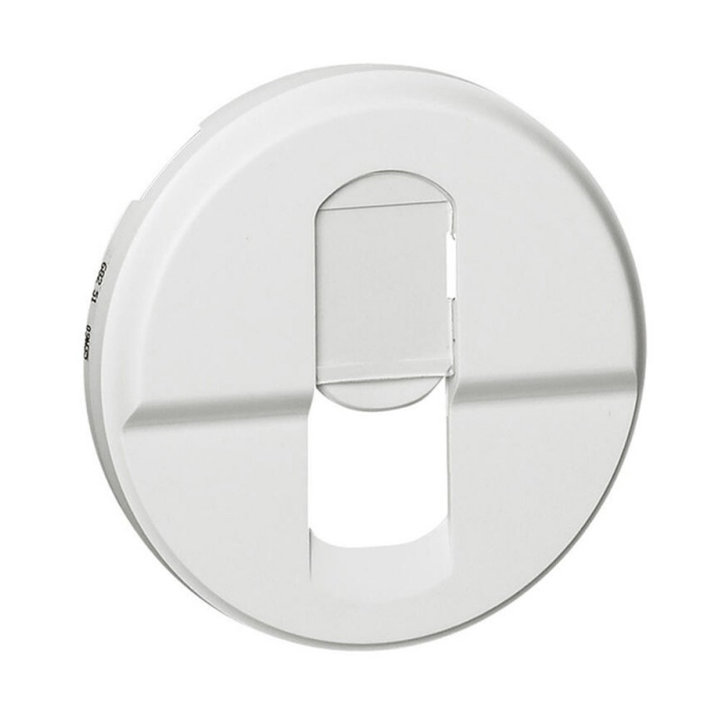 Enjoliveur blanc prise RJ45 simple Céliane*