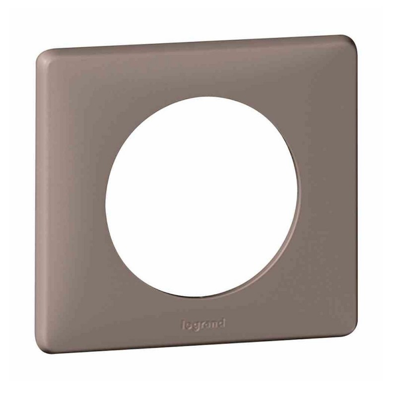 Plaque neutre 1 poste taupe Céliane*