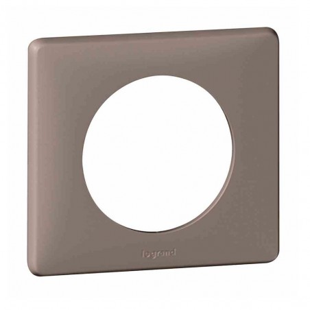 Plaque neutre 1 poste taupe Céliane*