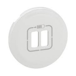 Enjoliveur double chargeur USB blanc Céliane*