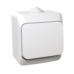 Interrupteur 1 pôle blanc