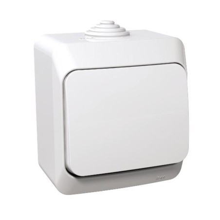 Interrupteur 1 pôle blanc