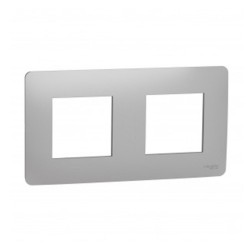 Plaque 2 postes Studio frame alu UNICA