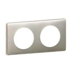 Plaque 2 postes Titane Céliane*