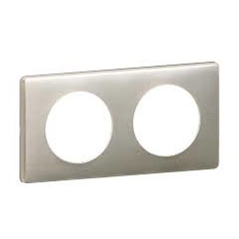 Plaque 2 postes Titane Céliane*