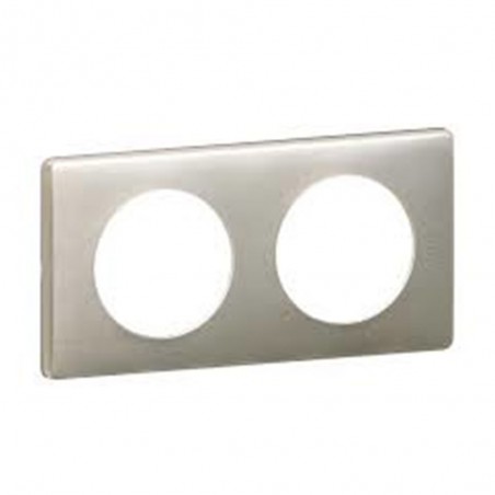 Plaque 2 postes Titane Céliane*