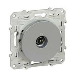 Prise TV simple alu ODACE