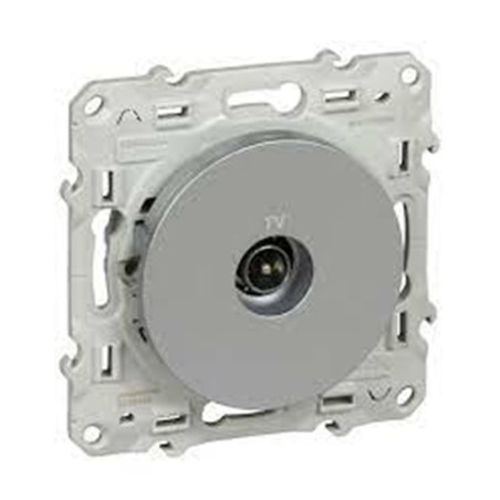 Prise TV simple alu ODACE