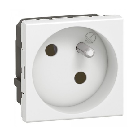 Prise mosaic 2p+ t f-b 45 encastrable