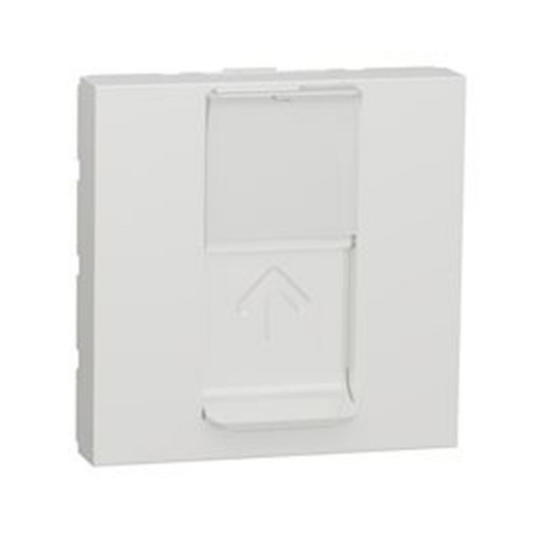Prise RJ 45 simple catégorie 6 FTP 2 modules blanc UNICA