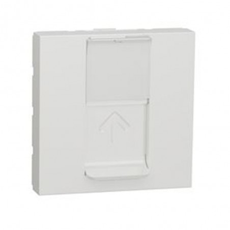 Prise RJ 45 simple catégorie 6 FTP 2 modules blanc UNICA