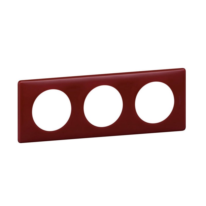 Plaque 3 postes bordeau Céliane*