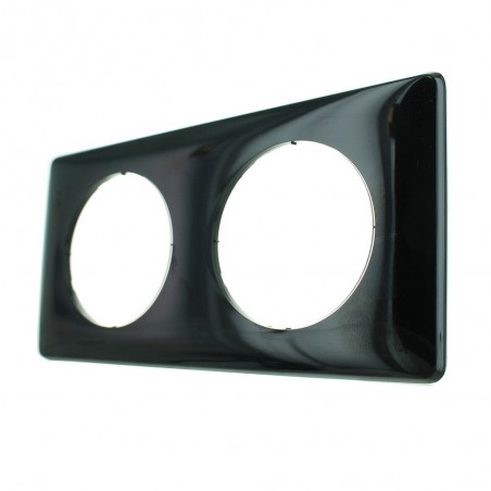 Plaque 2 postes noir Céliane*