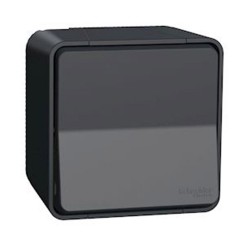 Interrupteurbouton poussoir saillie gris MUREVA