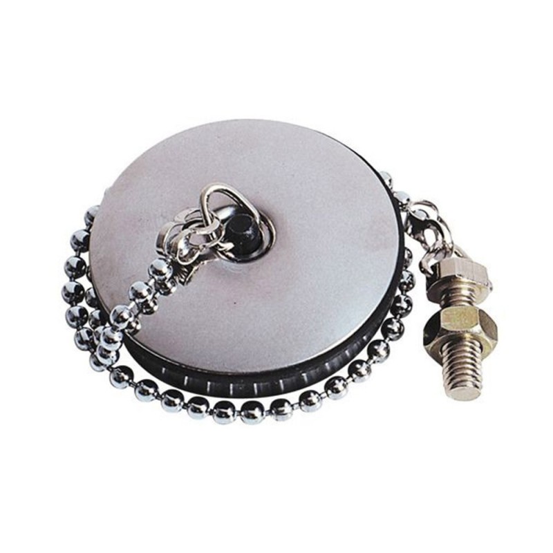 Bouchon D47 évier inox enjoliveur inox