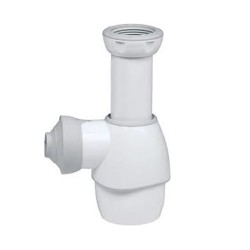 Siphon lavabo évier tout en un blanc sac box01-60