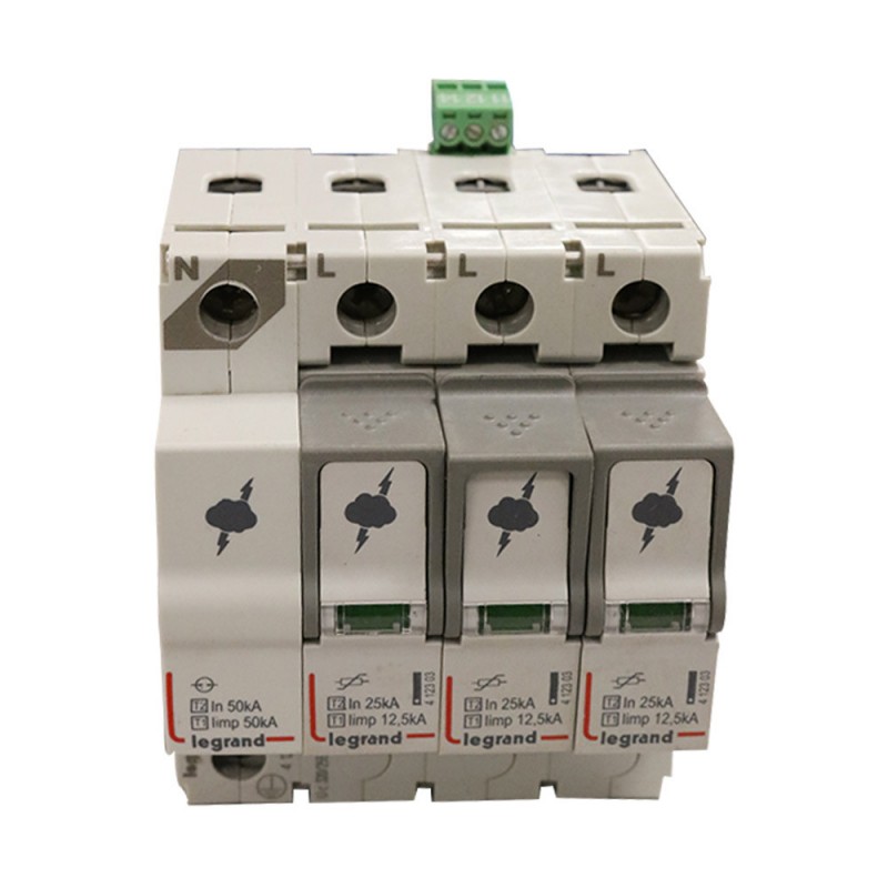 Parafoudre T1+T2 125KA 3P+N NG+SD