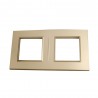 Plaque Bella 43 Champagne 2+2 modules