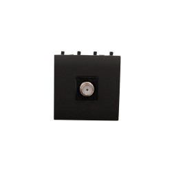 Prise TV-SAT TYPE F Nera 43 2modules