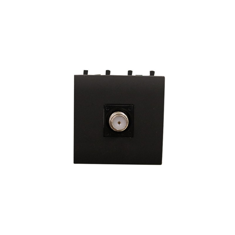 Prise TV-SAT TYPE F Nera 43 2modules