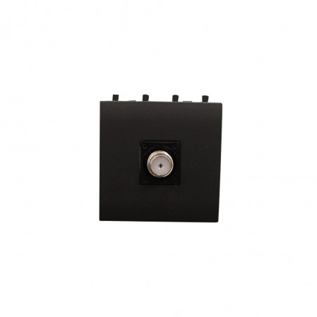 Prise TV-SAT TYPE F Nera 43 2modules