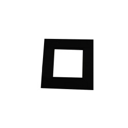 Plaque Bella 43 Noire 2 modules