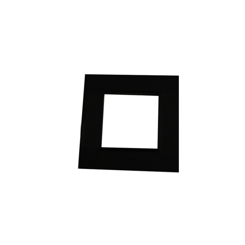 Plaque Bella 43 Noire 2 modules