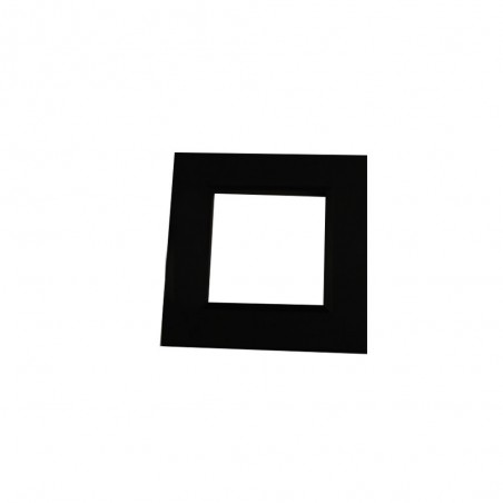 Plaque Bella 43 Noire 2 modules