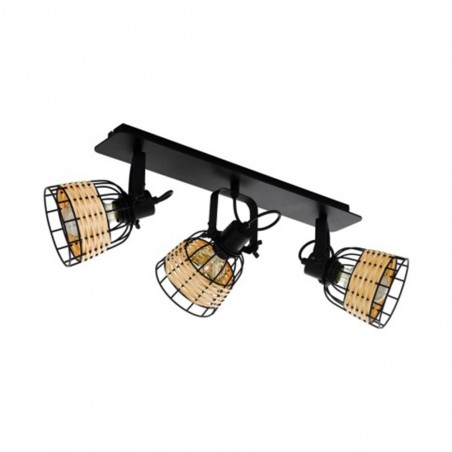 Spot acier noir nature ANWICKE27 3 X 40w