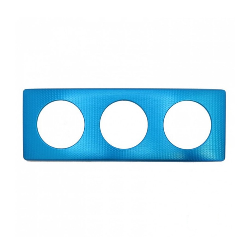 Plaque 3 postes bleue Céliane*