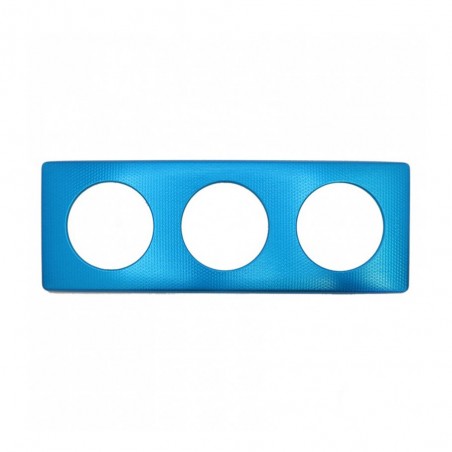 Plaque 3 postes bleue Céliane*