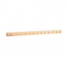 Barre cuivre a trous 12x4mm