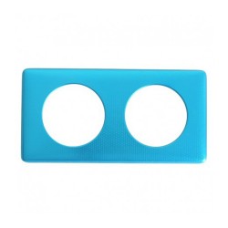 Plaque 2 postes bleue Céliane*