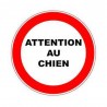 Panneau D280mm PVC : ATTENTION AU CHIEN box10