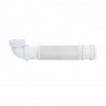 Douchette émeraude 1f + flexible pvc blanc 150cm + support u