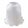 Abat-jour Tulipe h112mm d124mm verre satinégrave uv6