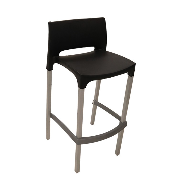 Tabouret de bar Pippa noir -  - meilleure qualité