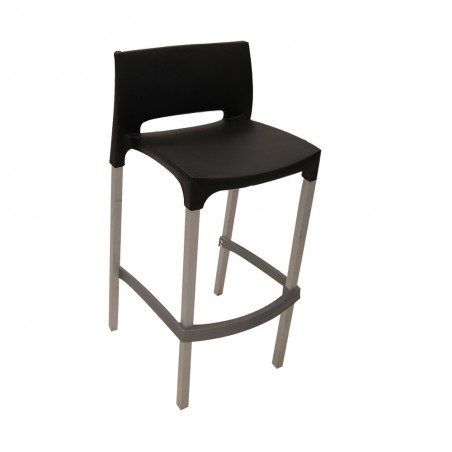 Tabouret de bar Pippa noir -  - meilleure qualité