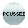Panneau Adhésif POUSSEZ Alu D80