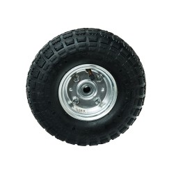 Roue gonflable 10 D260mmx16mm axe déporté