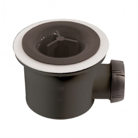 Bonde tourbillon horizontale pour receveur design ou à carré