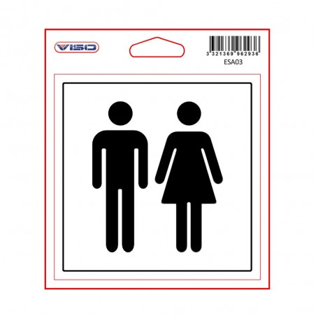 Adhésif TOILETTES 115x115 mm