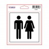 Adhésif TOILETTES 115x115 mm