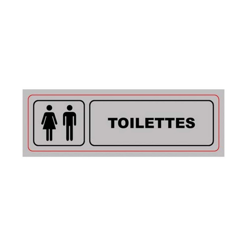 Panneau : TOILETTES Homme-Femme 170x50mm PVCbox10