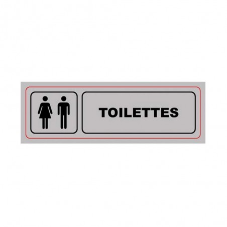Panneau : TOILETTES Homme-Femme 170x50mm PVCbox10