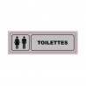 Panneau : TOILETTES Homme-Femme 170x50mm PVCbox10