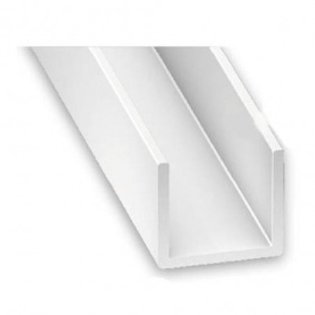 Profilé U 16x10 PVC blanc 2M