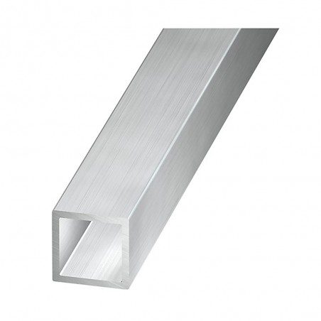 Tube carré alu brut 25x25x15mm 2M